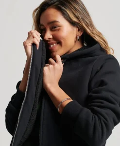 Essential Borg Lined Zip Hoodie