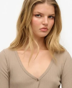 Essential Button Long Sleeve Top