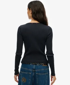 Essential Button Long Sleeve Top