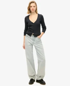 Essential Button Through Long Sleeve Top