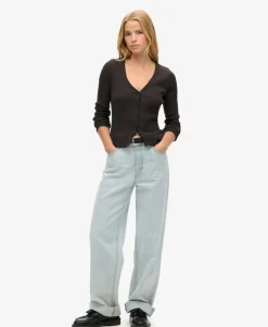 Essential Button Through Long Sleeve Top