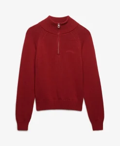 Essential Half Zip Knit Jumper