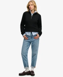 Essential Half Zip Knit Jumper