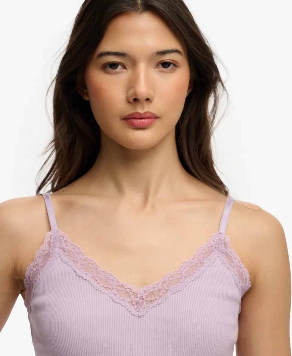Essential Lace Trim Cami Top