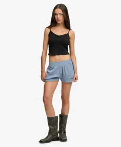 Essential Lace Trim Cropped Cami Top