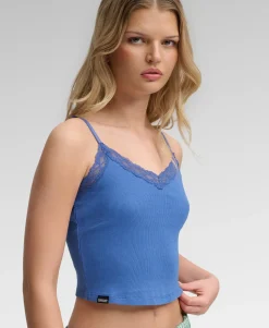 Essential Lace Trim Cropped Cami Top