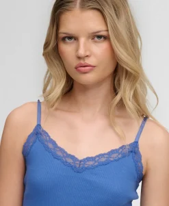 Essential Lace Trim Cropped Cami Top