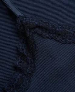 Essential Lace Trim Cropped Cami Top