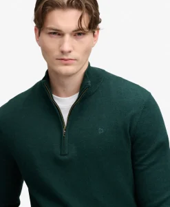 Essential Lightweight Wool Blend Half Zip Jumper