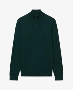 Essential Lightweight Wool Blend Half Zip Jumper