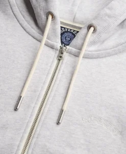 Essential Logo Cropped Zip Hoodie
