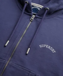 Essential Logo Cropped Zip Hoodie