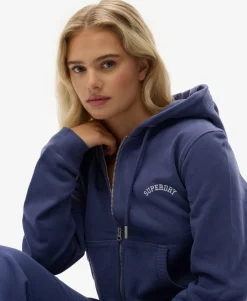 Essential Logo Cropped Zip Hoodie
