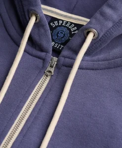 Essential Logo Cropped Zip Hoodie