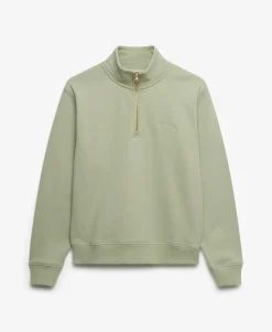 Essential Logo Embroidered Half Zip Jumper