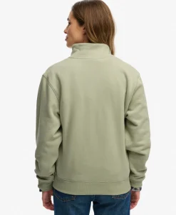 Essential Logo Embroidered Half Zip Jumper