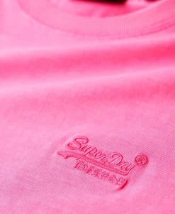 Essential Logo Embroidered Neon T-Shirt