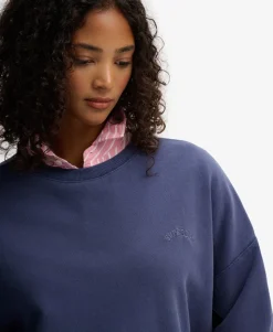 Essential Logo Garment Dyed Crew Sweatshirt