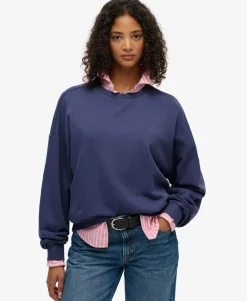 Essential Logo Garment Dyed Crew Sweatshirt