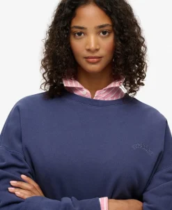 Essential Logo Garment Dyed Crew Sweatshirt