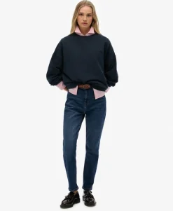 Essential Logo Garment Dyed Crew Sweatshirt