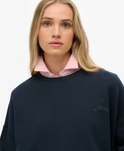 Essential Logo Garment Dyed Crew Sweatshirt