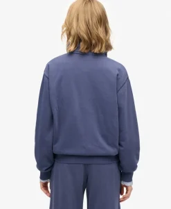 Essential Logo Garment Dye Half Zip Sweatshirt