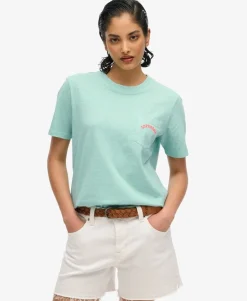 Essential Logo Garment Dye Pocket T-Shirt