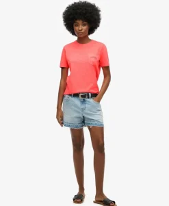Essential Logo Garment Dye Pocket T-Shirt