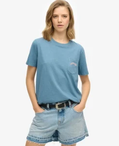 Essential Logo Garment Dye Pocket T-Shirt
