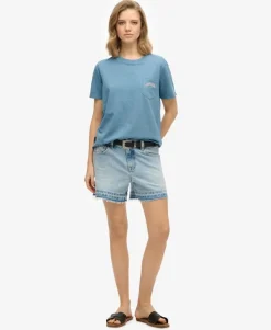Essential Logo Garment Dye Pocket T-Shirt