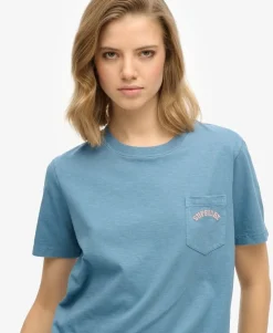 Essential Logo Garment Dye Pocket T-Shirt