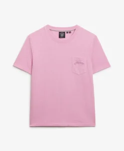 Essential Logo Garment Dye Pocket T-Shirt