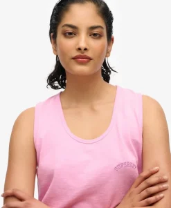 Essential Logo Garment Dye Vest Top