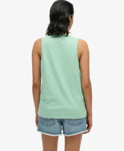 Essential Logo Garment Dye Vest Top