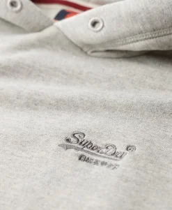 Essential Logo Half Brushed Hoodie