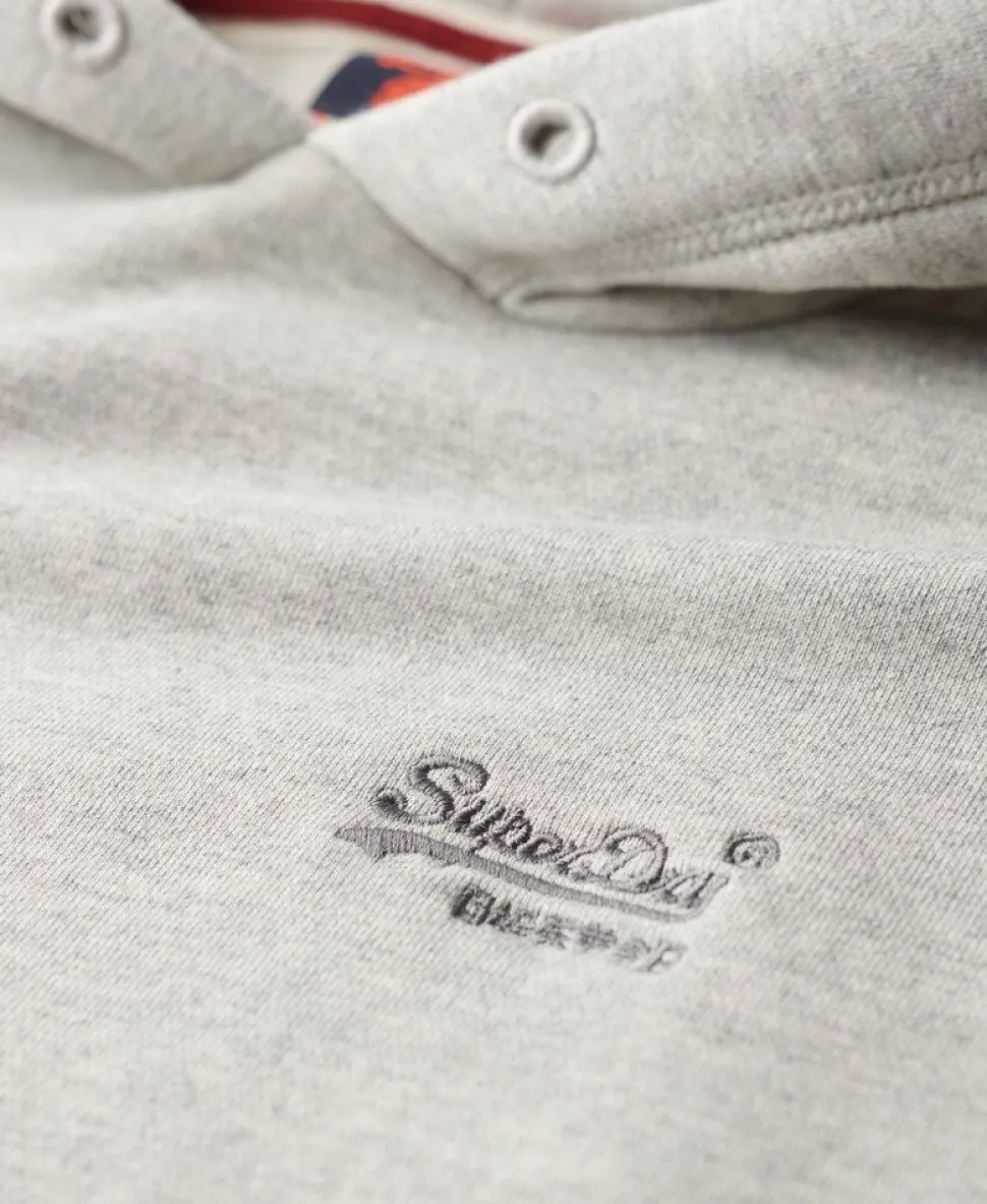 Essential Logo Half Brushed Hoodie