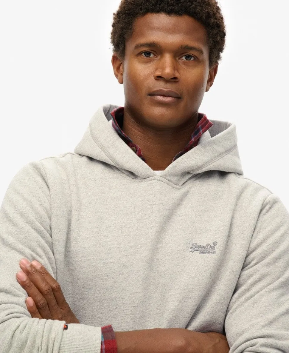 Essential Logo Half Brushed Hoodie
