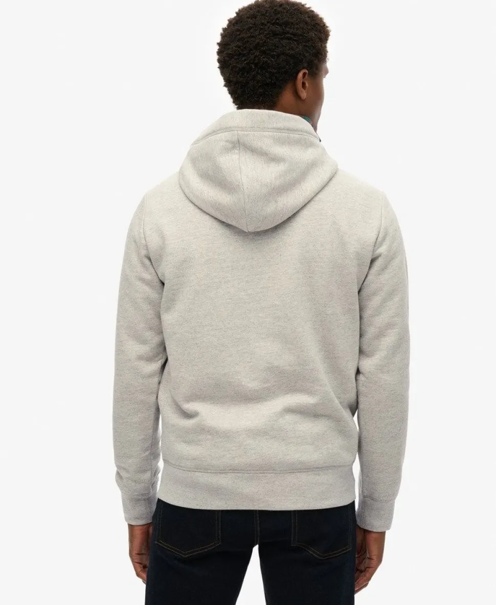 Essential Logo Half Brushed Hoodie