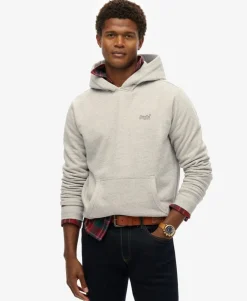 Essential Logo Half Brushed Hoodie
