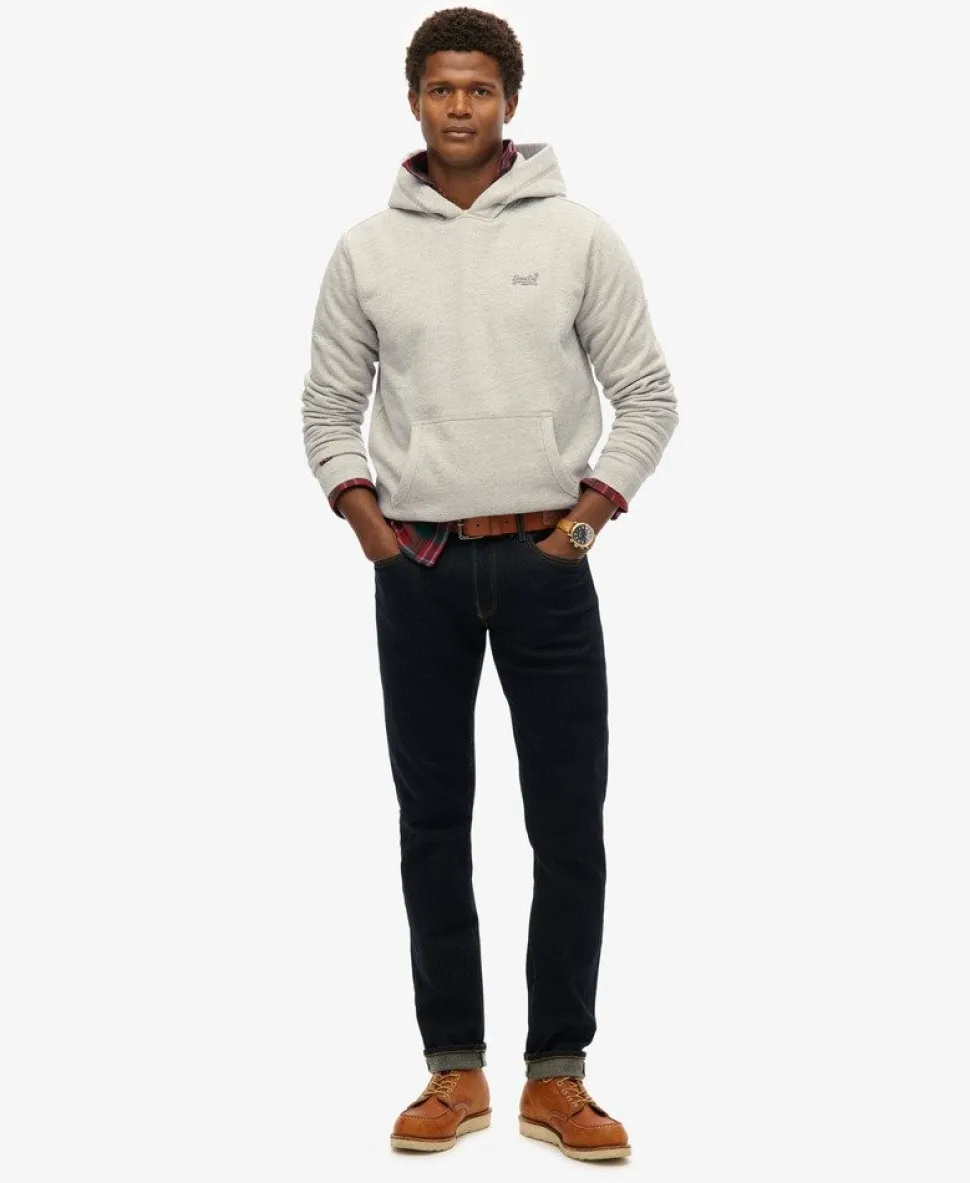 Essential Logo Half Brushed Hoodie