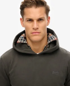 Essential Logo Half Brushed Hoodie