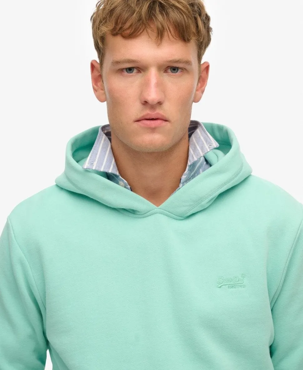 Essential Logo Half Brushed Hoodie