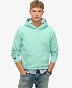 Essential Logo Half Brushed Hoodie