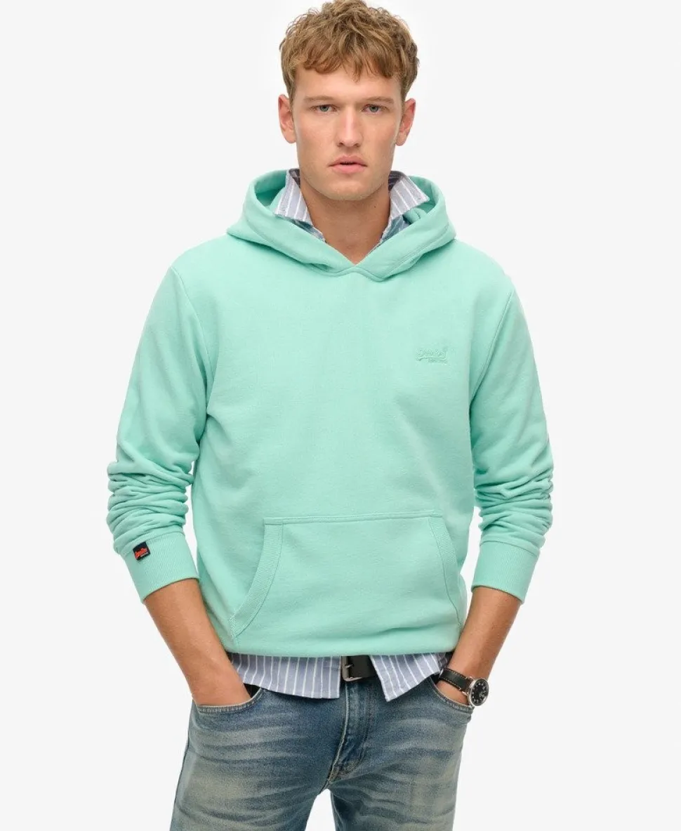 Essential Logo Half Brushed Hoodie