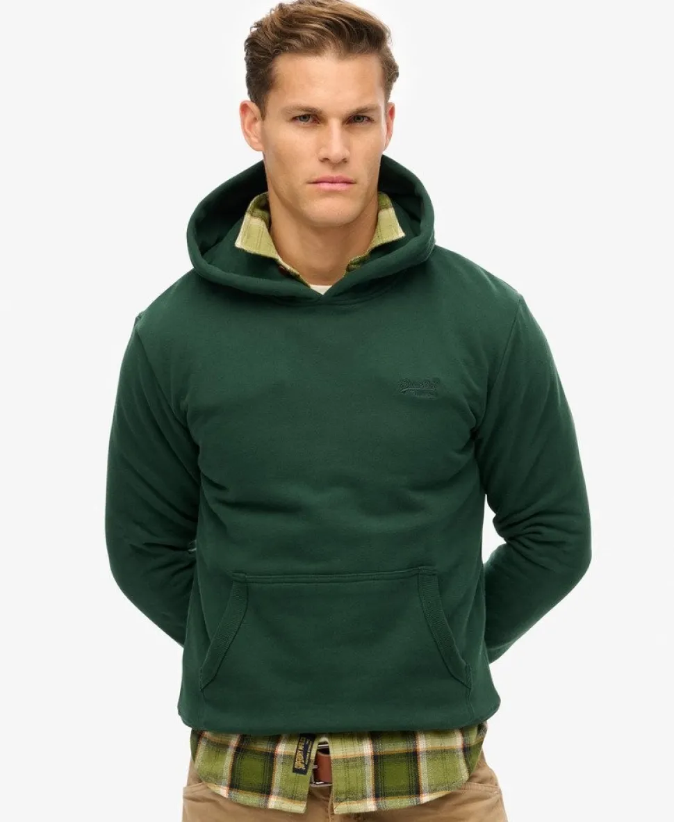 Essential Logo Half Brushed Hoodie