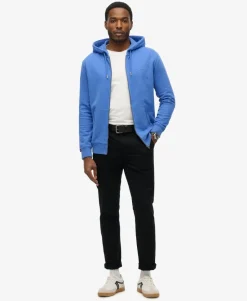 Essential Logo Half Brushed Zip Hoodie