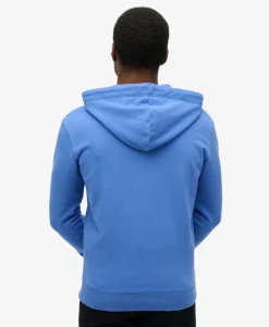 Essential Logo Half Brushed Zip Hoodie