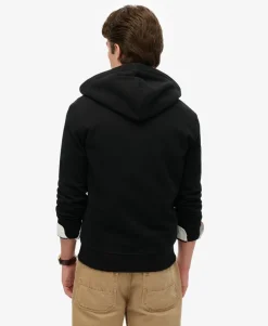 Essential Logo Half Brushed Zip Hoodie