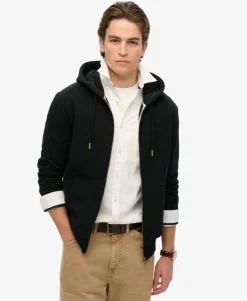 Essential Logo Half Brushed Zip Hoodie